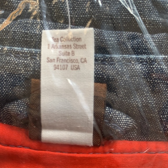 Tea collection chambray quilted vest size m 6/7 - Picture 6 of 6